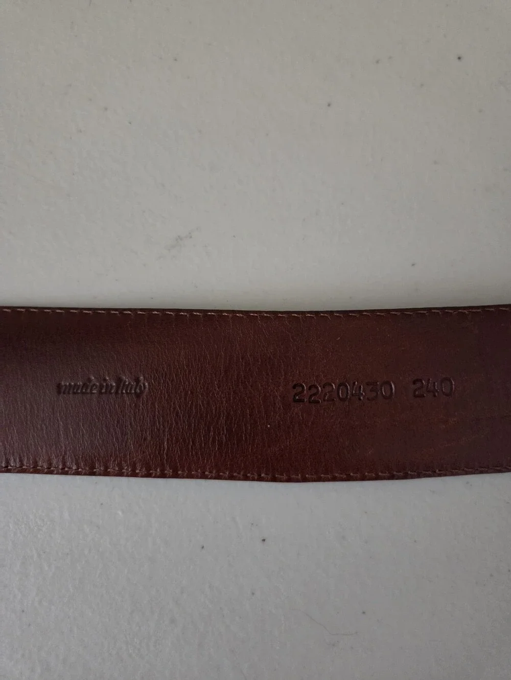 vintage ralph lauren alligator belt brown leather made in italy size 26
